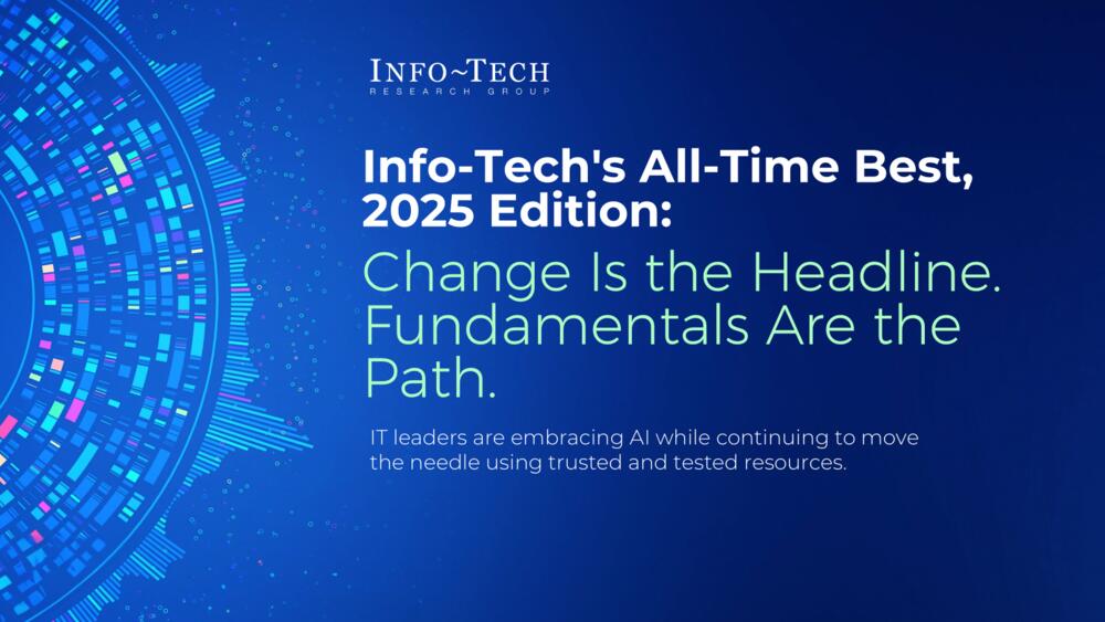 Info-Tech's All-Time Best, 2025 Edition: Change Is the Headline, Fundamentals Are the Path Info-Tech's All-Time Best, 2025 Edition: Change Is the Headline, Fundamentals Are the Path preview picture