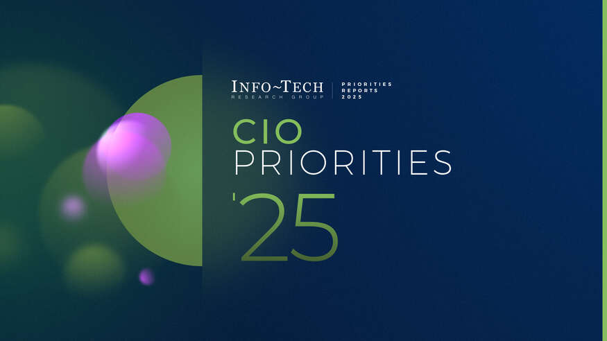 Review our research on CIO Priorities 2025 CIO Priorities 2025 visualization
