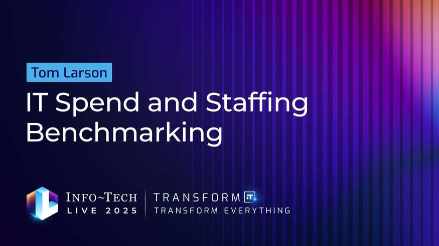 Review our research on IT Spend and Staffing Benchmarking  IT Spend and Staffing Benchmarking  visualization