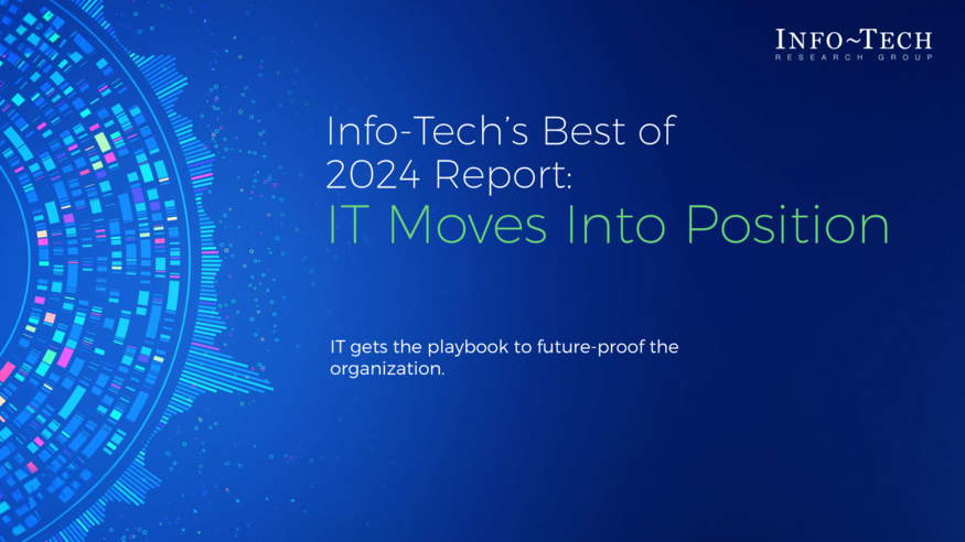 Review our research on Info-Tech’s Best of 2024 Report: IT Moves Into Position Info-Tech’s Best of 2024 Report: IT Moves Into Position visualization