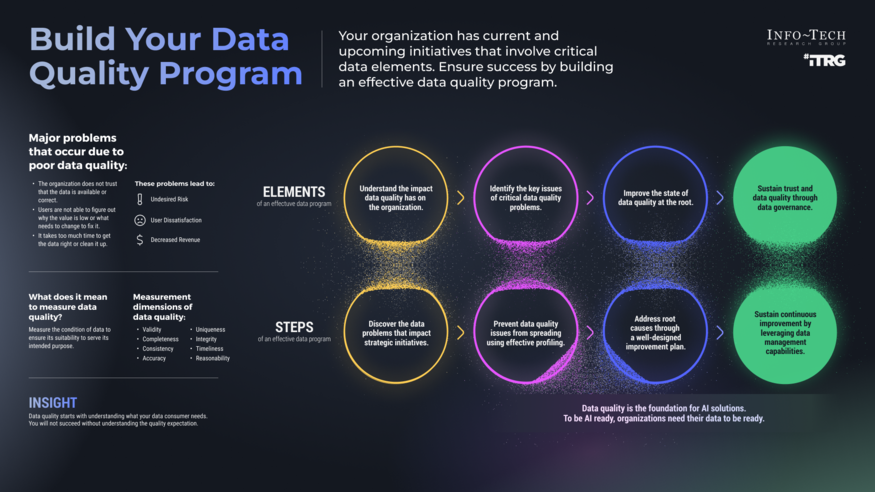 Review our research on Build Your Data Quality Program Build Your Data Quality Program visualization